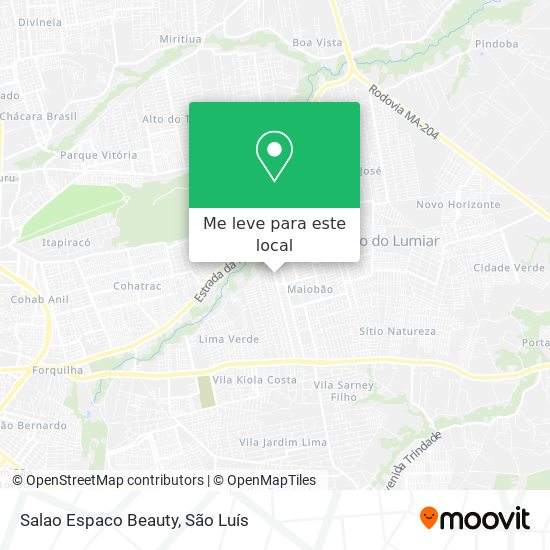 Salao Espaco Beauty mapa