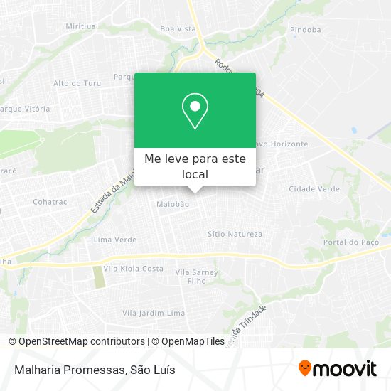 Malharia Promessas mapa