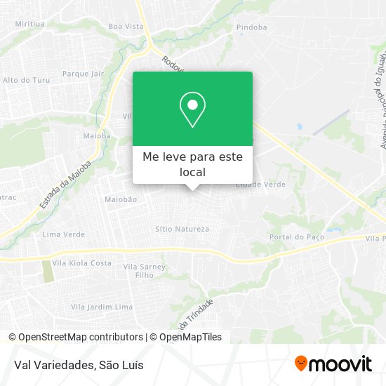 Val Variedades mapa