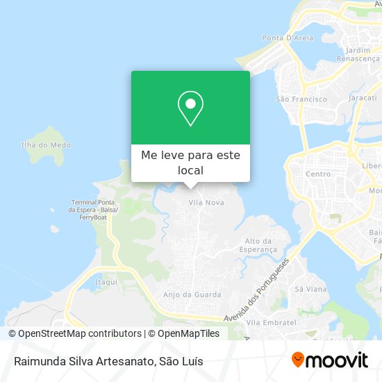 Raimunda Silva Artesanato mapa