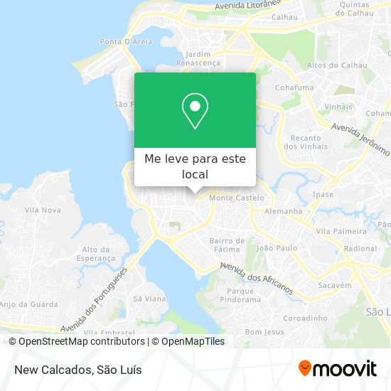 New Calcados mapa