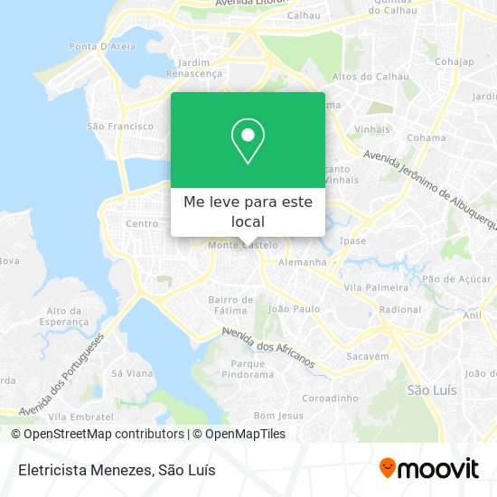 Eletricista Menezes mapa