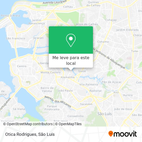 Otica Rodrigues mapa