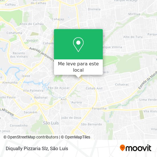 Diqually Pizzaria Slz mapa