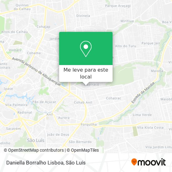Daniella Borralho Lisboa mapa