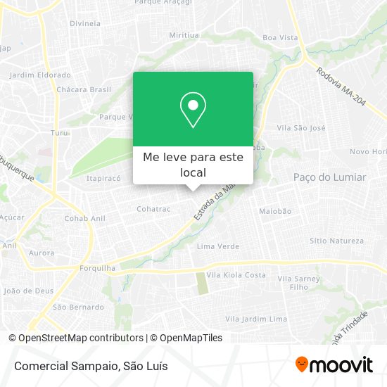 Comercial Sampaio mapa