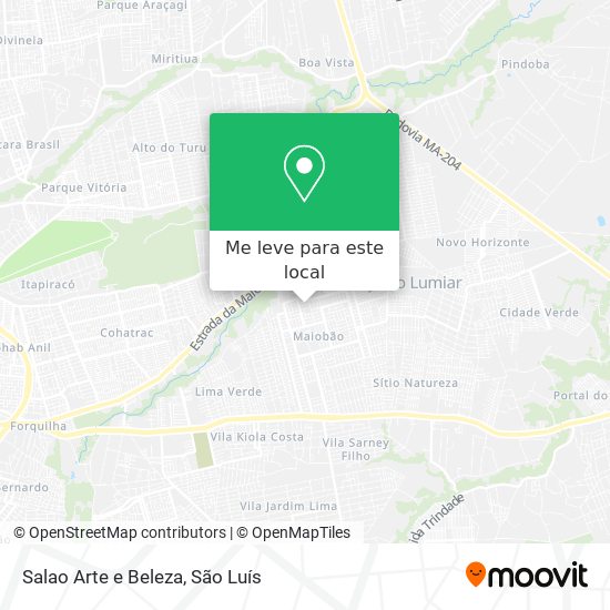 Salao Arte e Beleza mapa