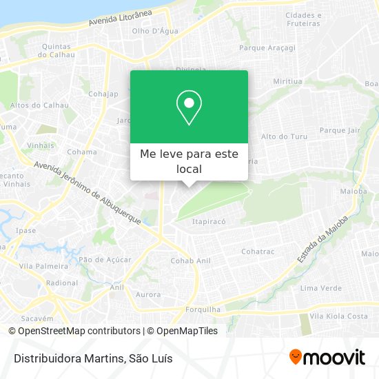 Distribuidora Martins mapa