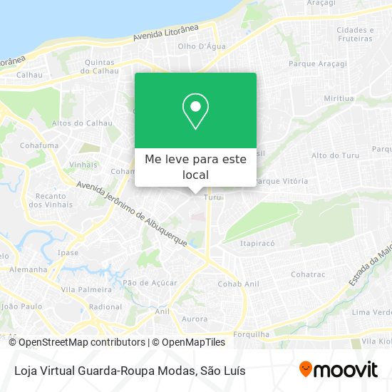 Loja Virtual Guarda-Roupa Modas mapa