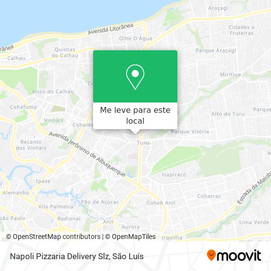 Napoli Pizzaria Delivery Slz mapa