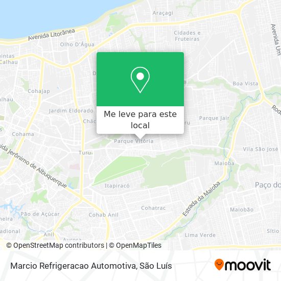 Marcio Refrigeracao Automotiva mapa