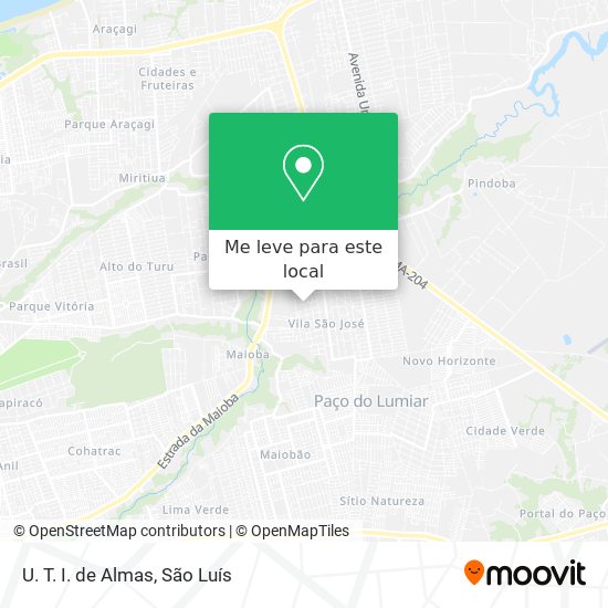 U. T. I. de Almas mapa
