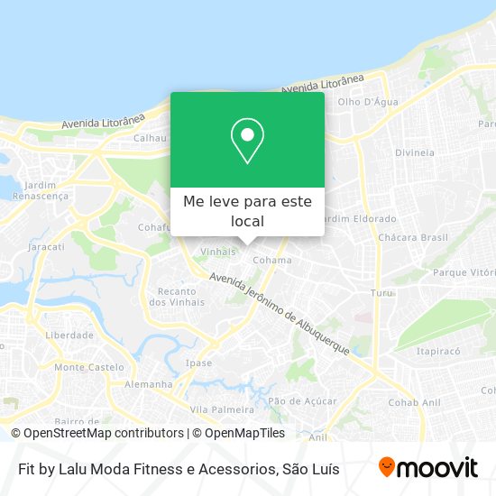 Fit by Lalu Moda Fitness e Acessorios mapa