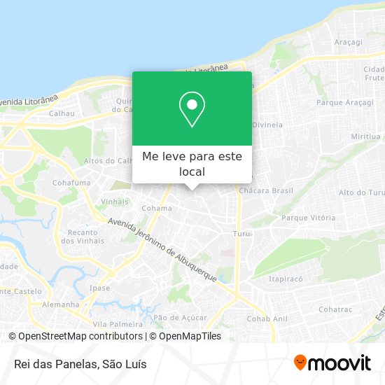 Rei das Panelas mapa