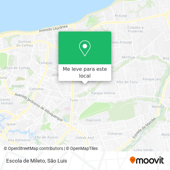 Escola de Mileto mapa