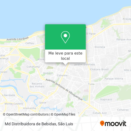 Md Distribuidora de Bebidas mapa