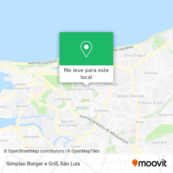 Simplao Burger e Grill mapa
