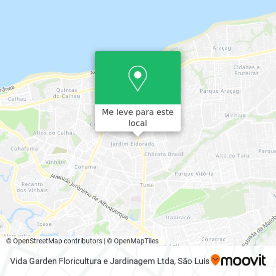 Vida Garden Floricultura e Jardinagem Ltda mapa