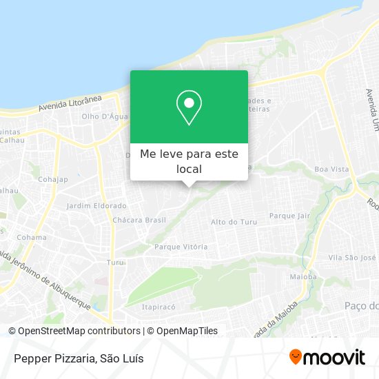 Pepper Pizzaria mapa