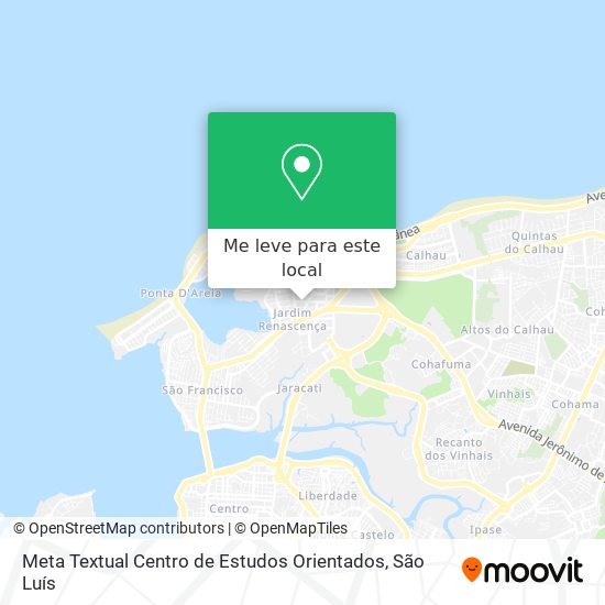 Meta Textual Centro de Estudos Orientados mapa
