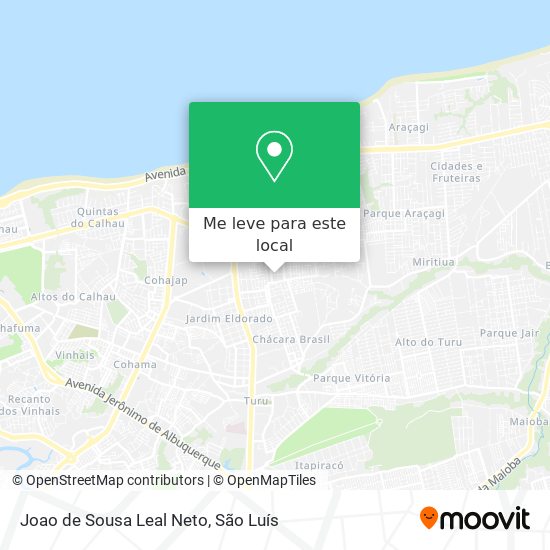 Joao de Sousa Leal Neto mapa
