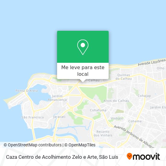 Caza Centro de Acolhimento Zelo e Arte mapa