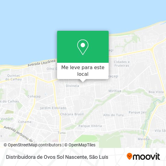 Distribuidora de Ovos Sol Nascente mapa