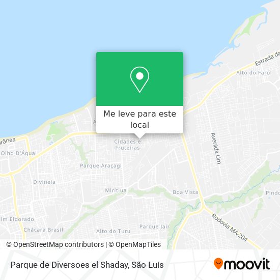 Parque de Diversoes el Shaday mapa
