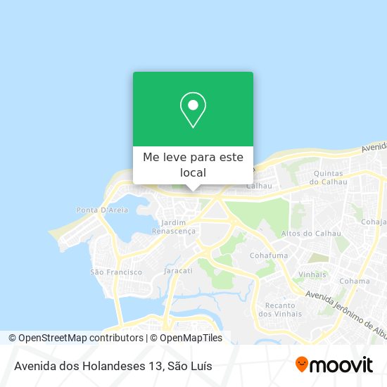 Avenida dos Holandeses 13 mapa