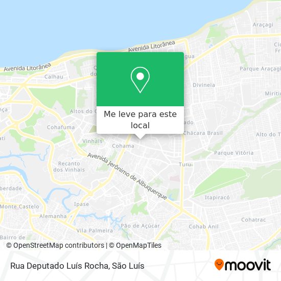 Rua Deputado Luís Rocha mapa