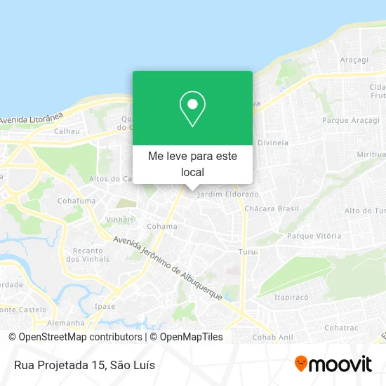 Rua Projetada 15 mapa