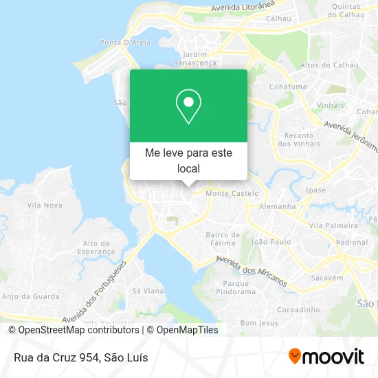 Rua da Cruz 954 mapa