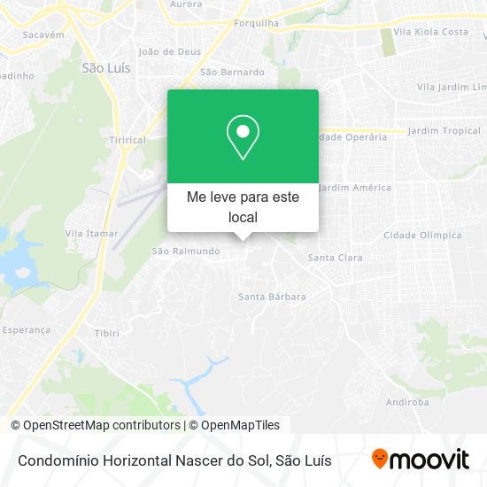 Condomínio Horizontal Nascer do Sol mapa