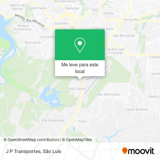 J P Transportes mapa