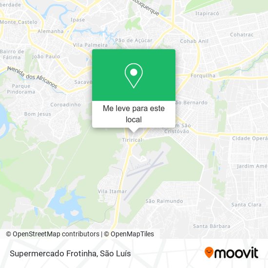 Supermercado Frotinha mapa