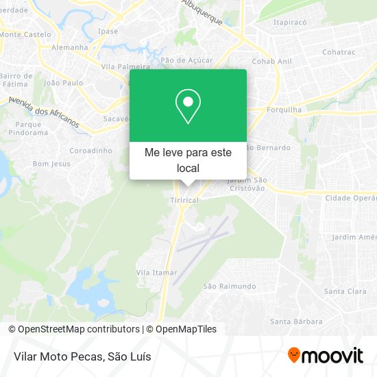 Vilar Moto Pecas mapa