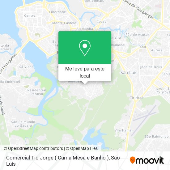 Comercial Tio Jorge ( Cama Mesa e Banho ) mapa