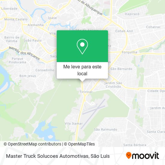 Master Truck Solucoes Automotivas mapa