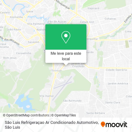 São Luis Refrigeraçao Ar Condicionado Automotivo mapa