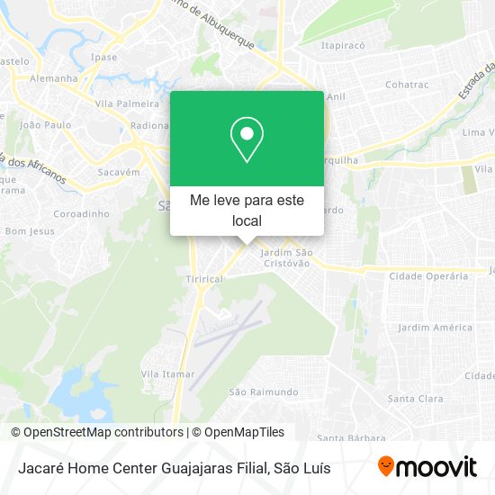 Jacaré Home Center Guajajaras Filial mapa