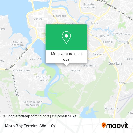 Moto Boy Ferreira mapa