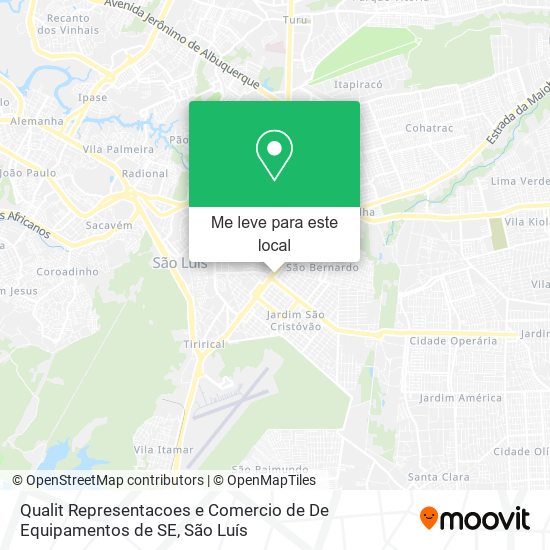 Qualit Representacoes e Comercio de De Equipamentos de SE mapa