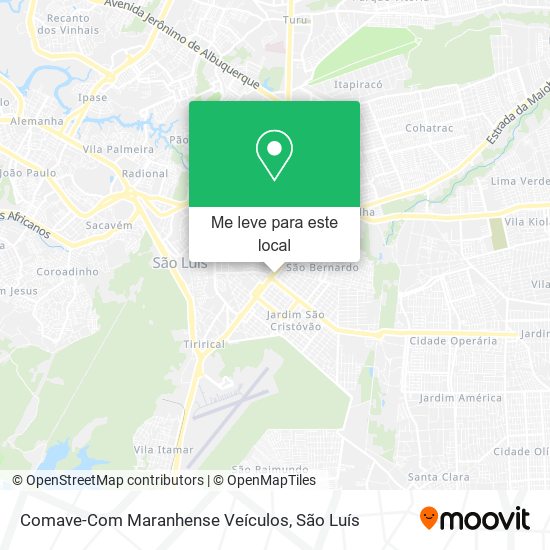 Comave-Com Maranhense Veículos mapa