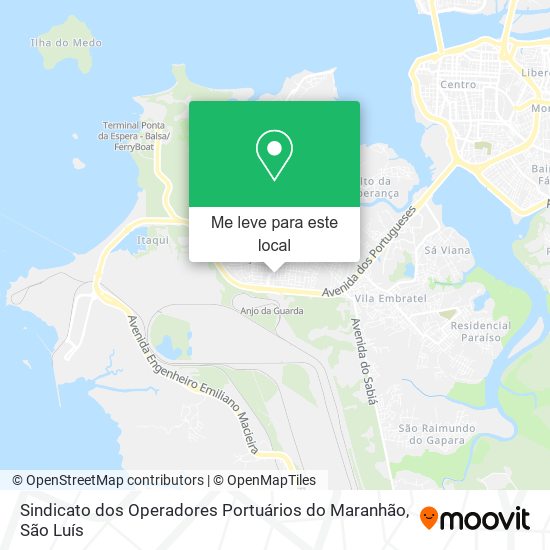 Sindicato dos Operadores Portuários do Maranhão mapa