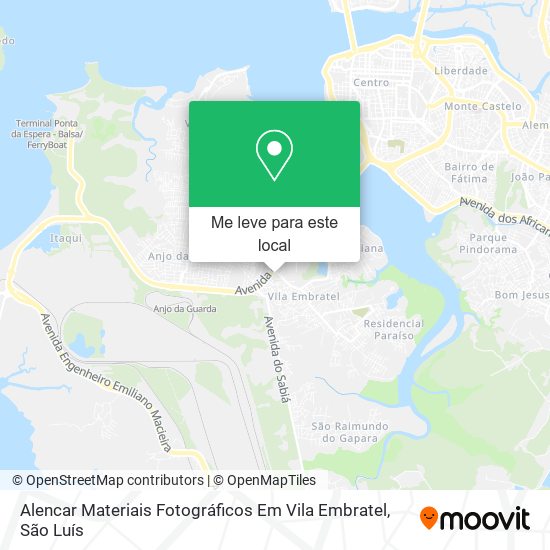 Alencar Materiais Fotográficos Em Vila Embratel mapa