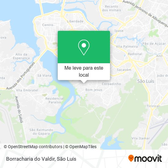 Borracharia do Valdir mapa