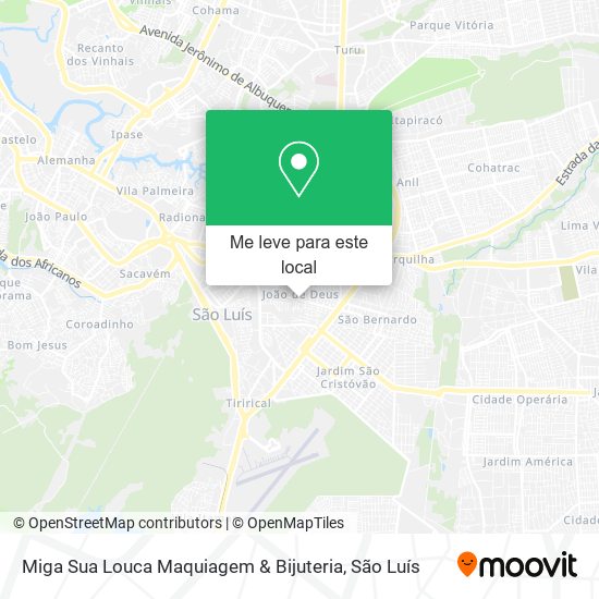 Miga Sua Louca Maquiagem & Bijuteria mapa