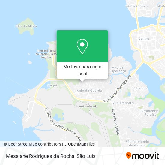 Messiane Rodrigues da Rocha mapa