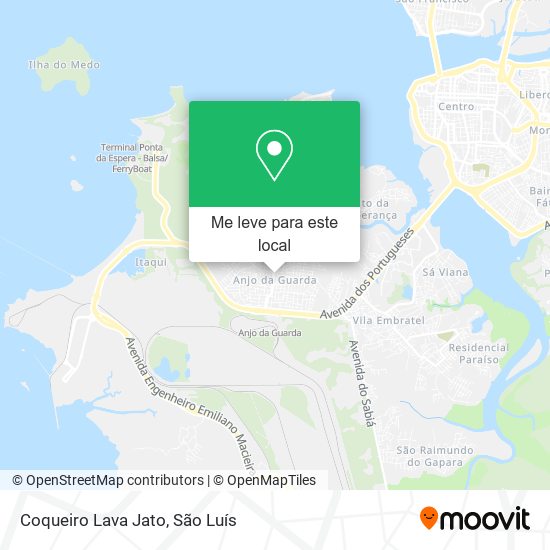 Coqueiro Lava Jato mapa