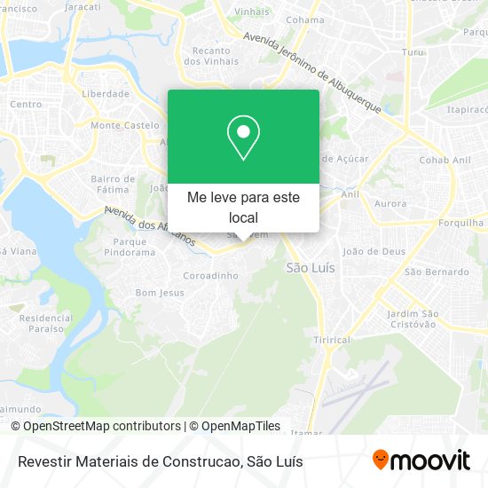 Revestir Materiais de Construcao mapa